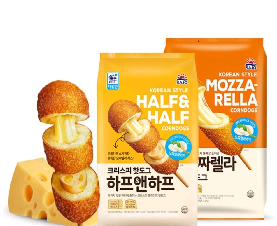 Cheese dog mozzarella corn Korean Mozzarella